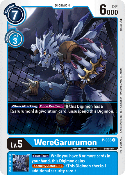 WereGarurumon [P-008] [Promotional Cards] | Anubis Games and Hobby