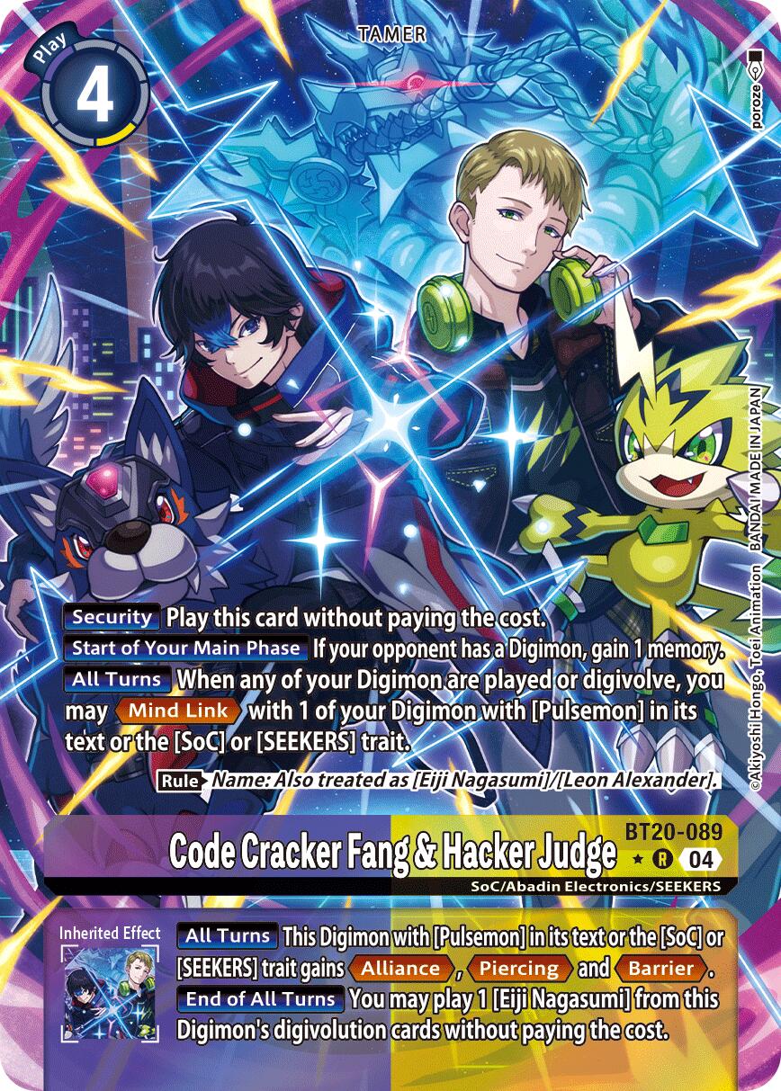 Code Cracker Fang & Hacker Judge [BT20-089] (Alternate Art) [Release Special Booster Ver.2.5] | Anubis Games and Hobby