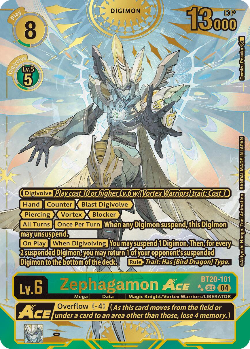 Zephagamon ACE [BT20-101] (Rare Pull) [Release Special Booster Ver.2.5] | Anubis Games and Hobby