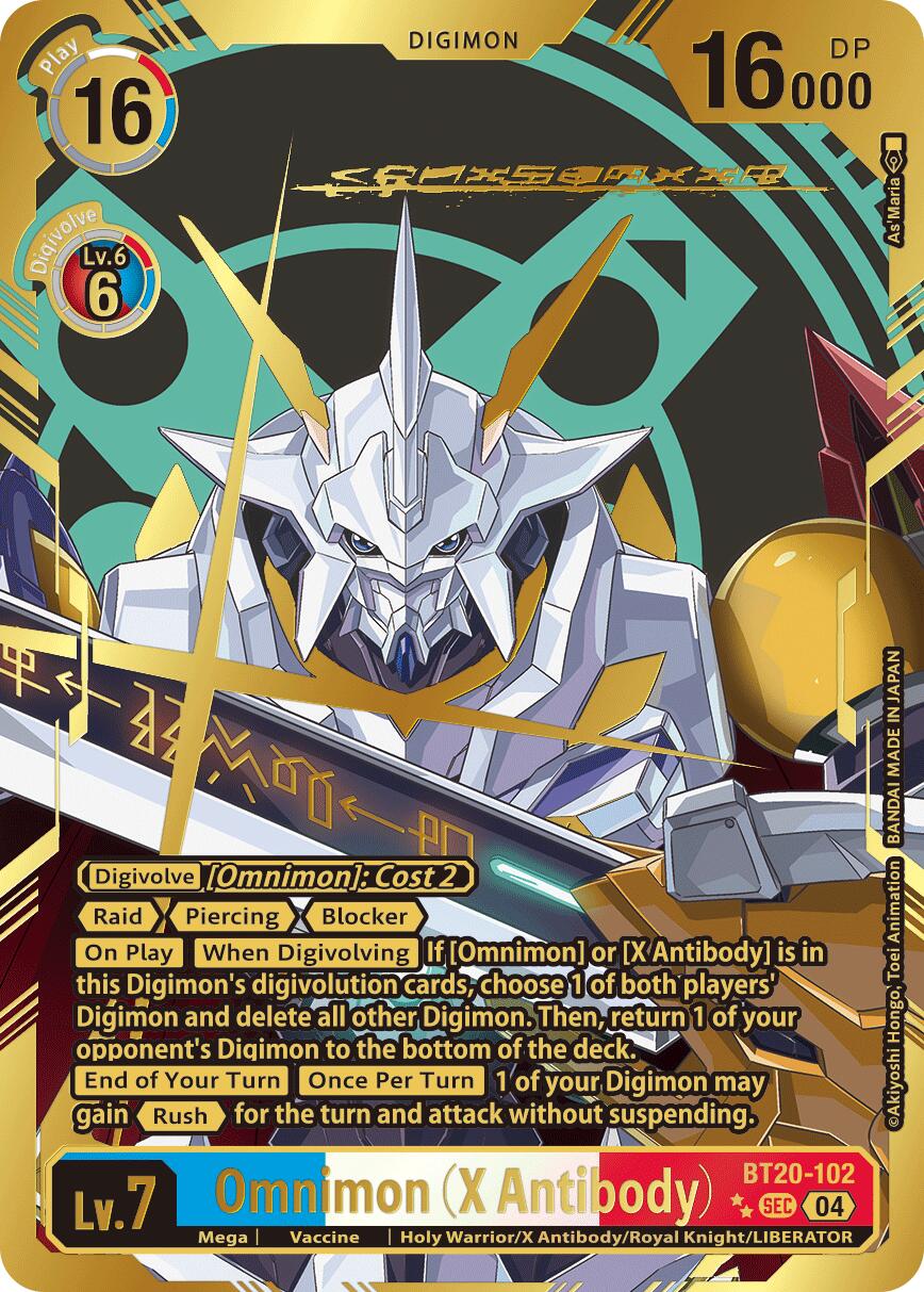 Omnimon [BT20-102] (X Antibody) (Textured) [Release Special Booster Ver.2.5] | Anubis Games and Hobby