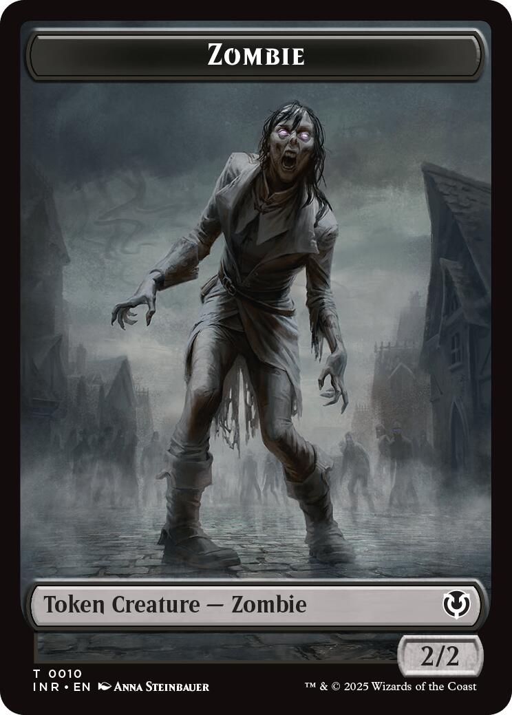 Zombie (0010) // Blood Double-Sided Token [Innistrad Remastered Tokens] | Anubis Games and Hobby