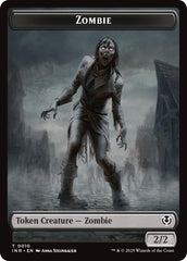 Zombie (0010) // Blood Double-Sided Token [Innistrad Remastered Tokens] | Anubis Games and Hobby