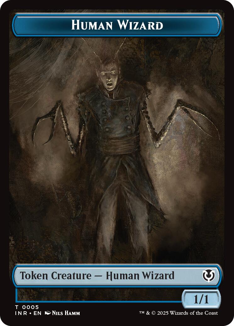 Human Wizard // Emblem - Jace, Unraveler of Secrets Double-Sided Token [Innistrad Remastered Tokens] | Anubis Games and Hobby