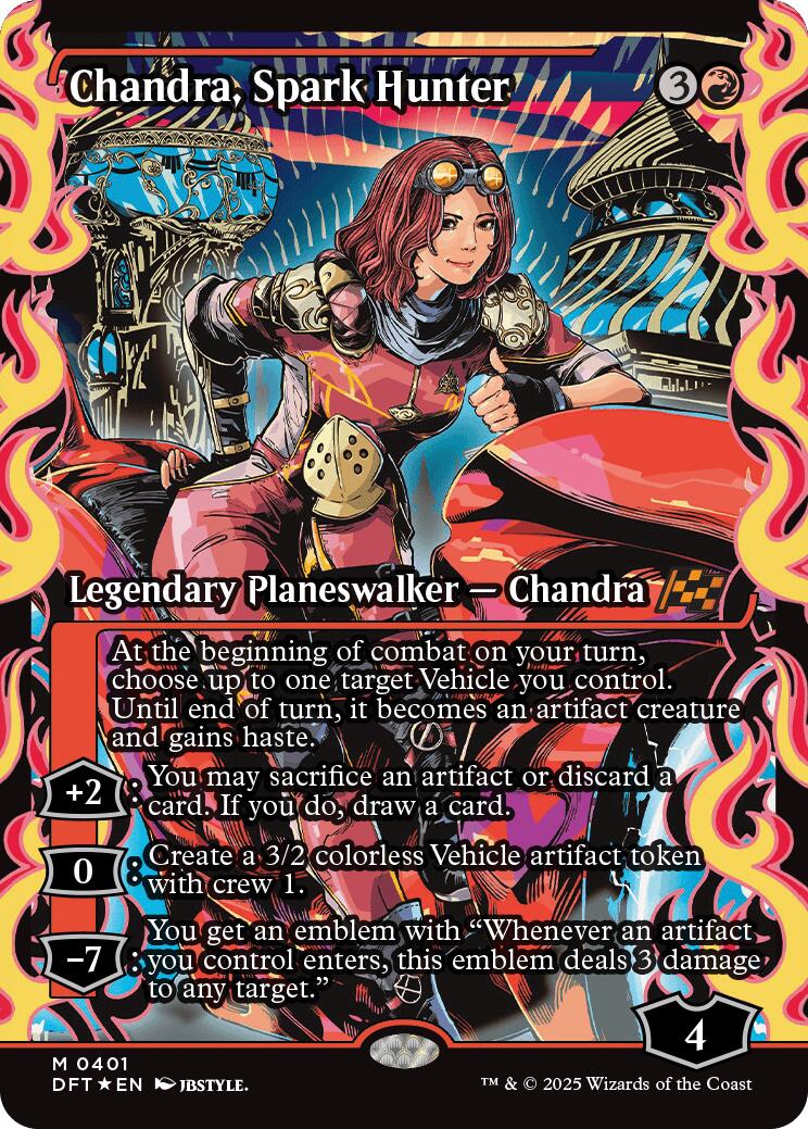 Chandra, Spark Hunter (Showcase) (Japanese) [Aetherdrift] | Anubis Games and Hobby