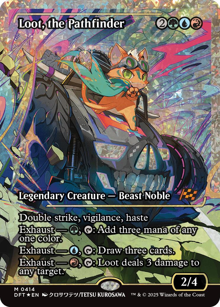 Loot, the Pathfinder (Showcase Fracture Foil) (Japanese) [Aetherdrift] | Anubis Games and Hobby