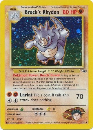 Brock's Rhydon (2/132) [Gym Heroes Unlimited] | Anubis Games and Hobby