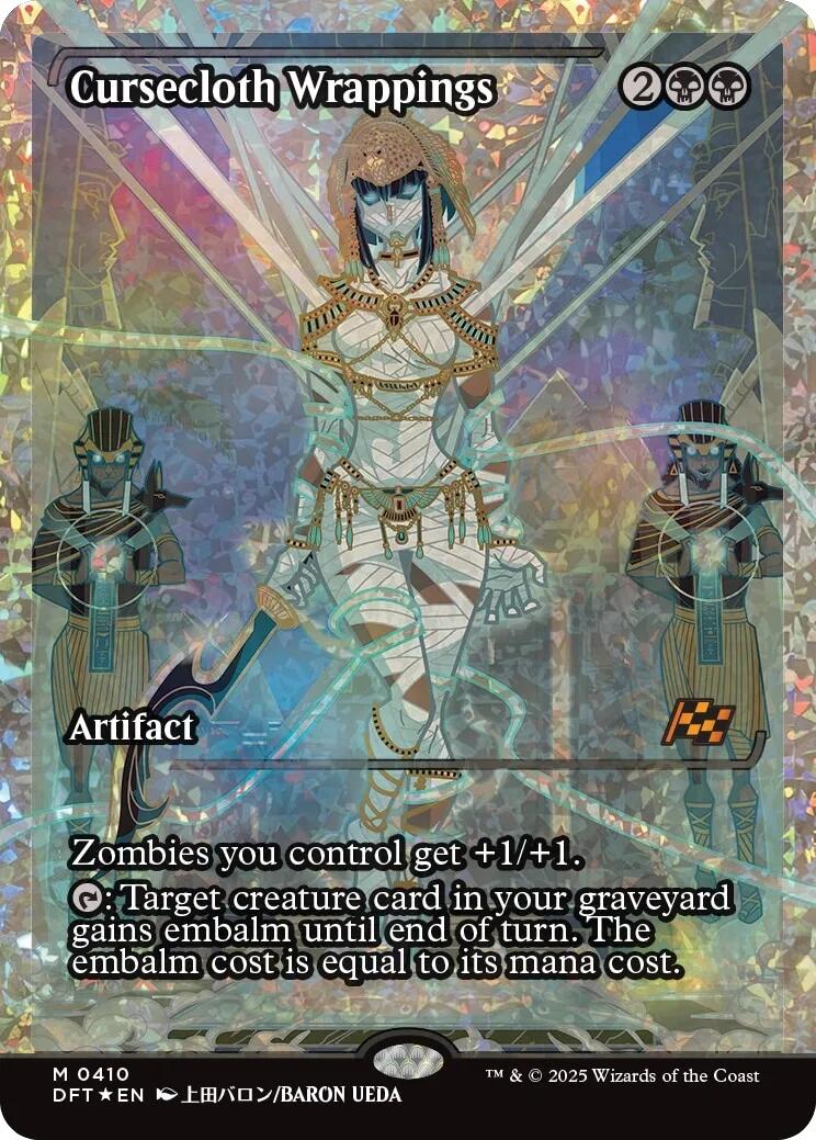 Cursecloth Wrappings (Showcase Fracture Foil) (Japanese) [Aetherdrift] | Anubis Games and Hobby