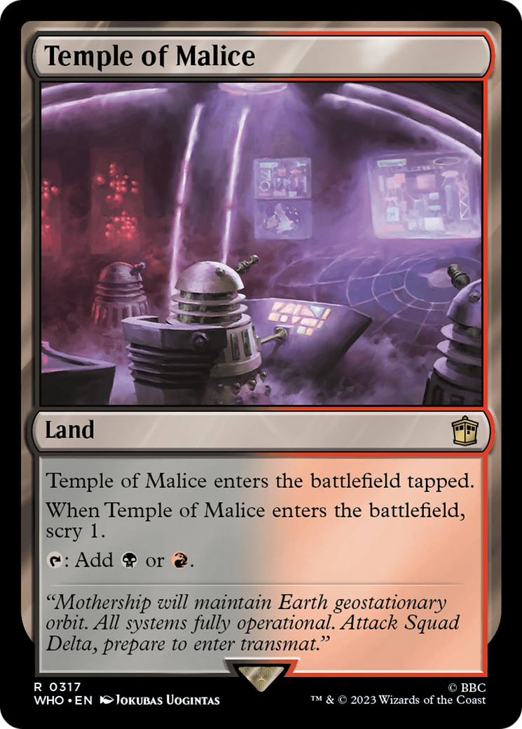 Temple of Malice [Doctor Who] | Anubis Games and Hobby