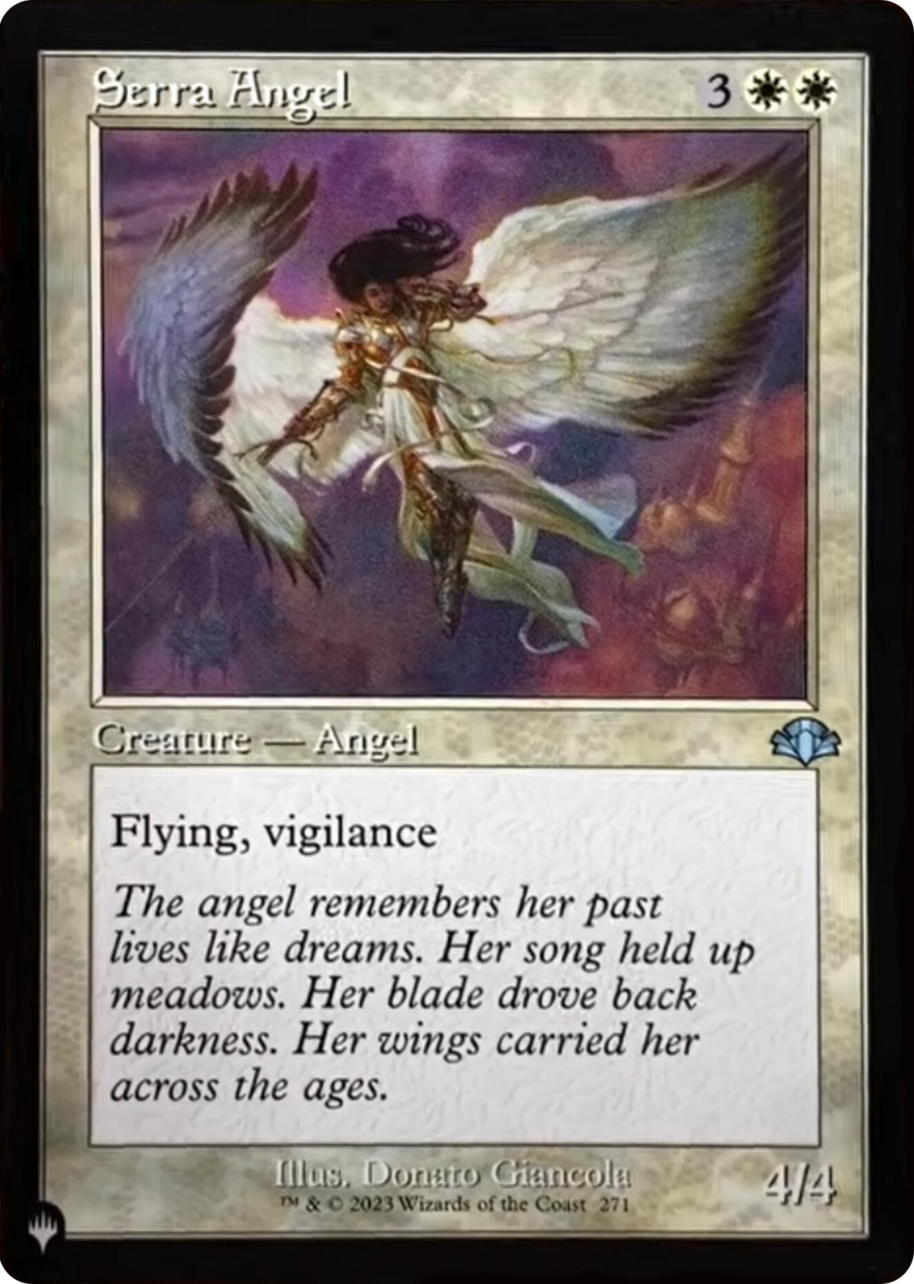 Serra Angel (Retro Frame) [The List] | Anubis Games and Hobby