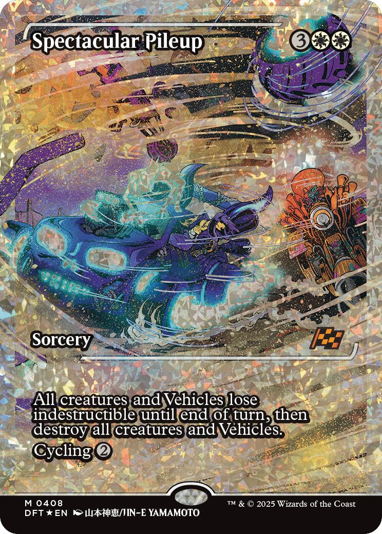 Spectacular Pileup (Showcase Fracture Foil) (Japanese) [Aetherdrift] | Anubis Games and Hobby