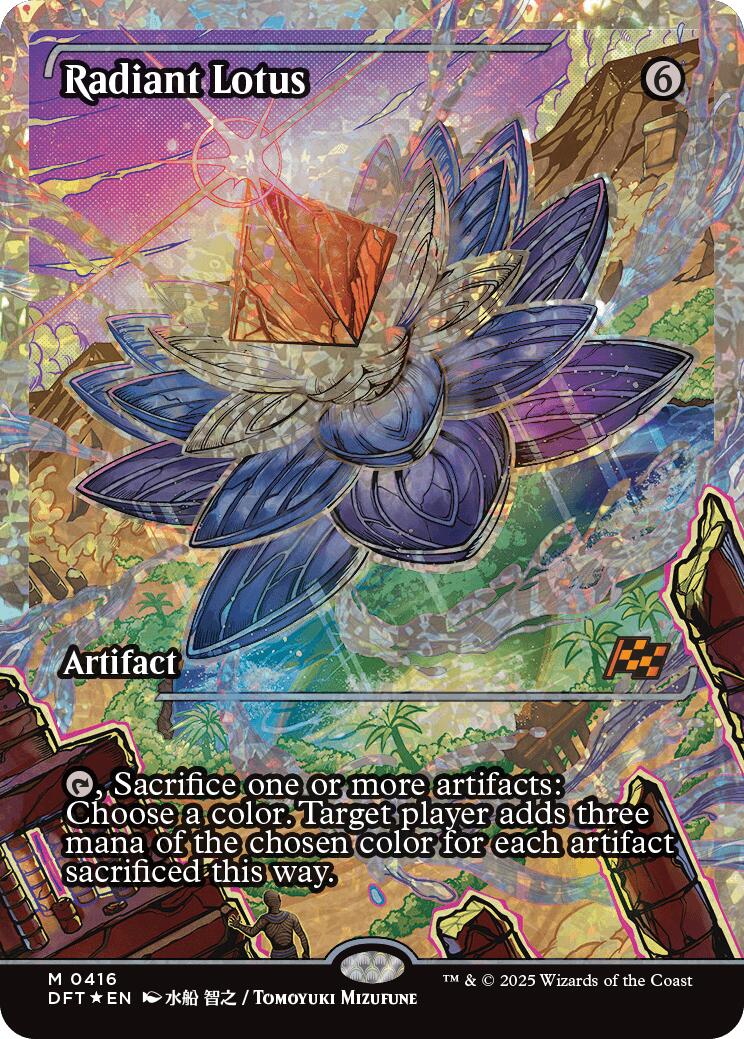 Radiant Lotus (Showcase Fracture Foil) (Japanese) [Aetherdrift] | Anubis Games and Hobby