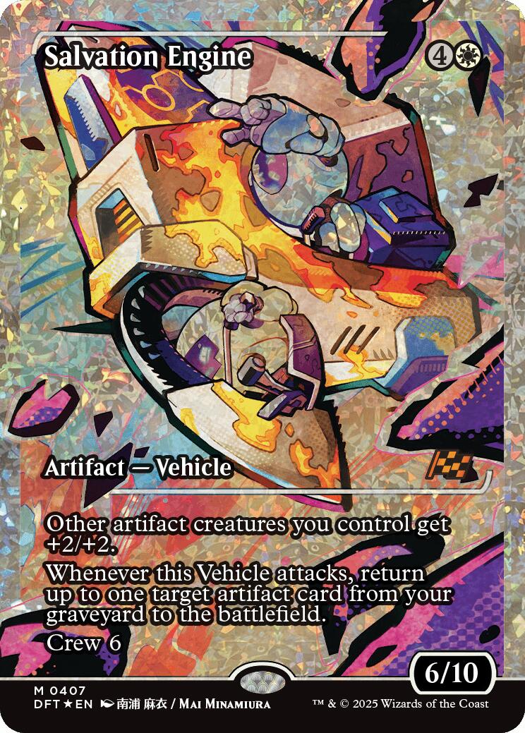 Salvation Engine (Showcase Fracture Foil) (Japanese) [Aetherdrift] | Anubis Games and Hobby