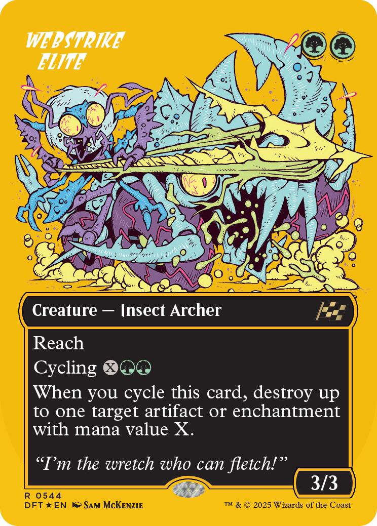 Webstrike Elite (Borderless) (First-Place Foil) [Aetherdrift] | Anubis Games and Hobby