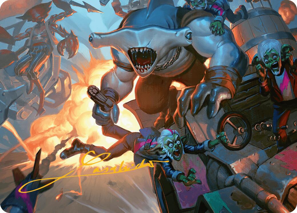 Trade the Helm Art Card (Gold-Stamped Signature) [Aetherdrift Art Series] | Anubis Games and Hobby