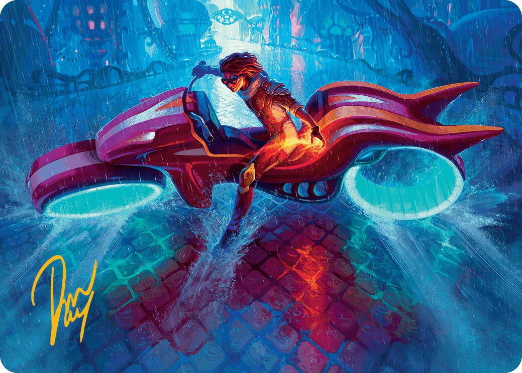 Chandra, Spark Hunter Art Card (Gold-Stamped Signature) [Aetherdrift Art Series] | Anubis Games and Hobby