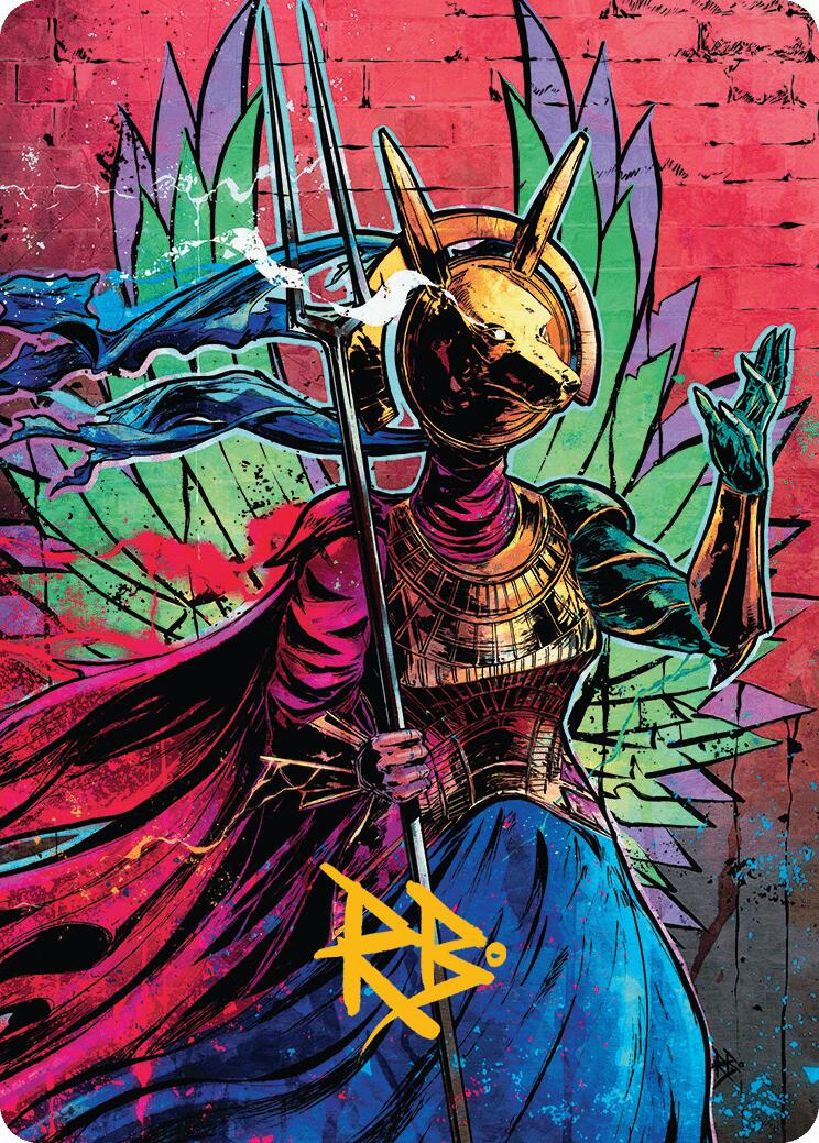 Hazoret, Godseeker Art Card (Gold-Stamped Signature) [Aetherdrift Art Series] | Anubis Games and Hobby