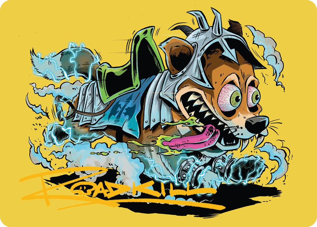 District Mascot Art Card (50/54) (Gold-Stamped Signature) [Aetherdrift Art Series] | Anubis Games and Hobby