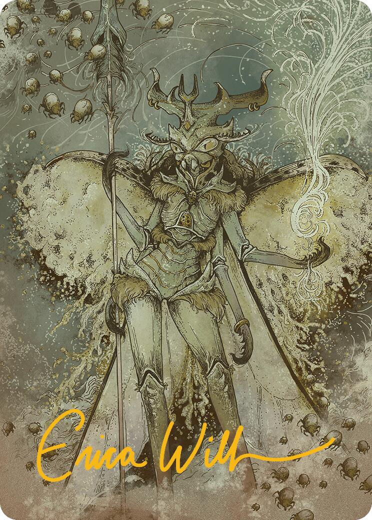 Aatchik, Emerald Radian Art Card (6/54) (Gold-Stamped Signature) [Aetherdrift Art Series] | Anubis Games and Hobby