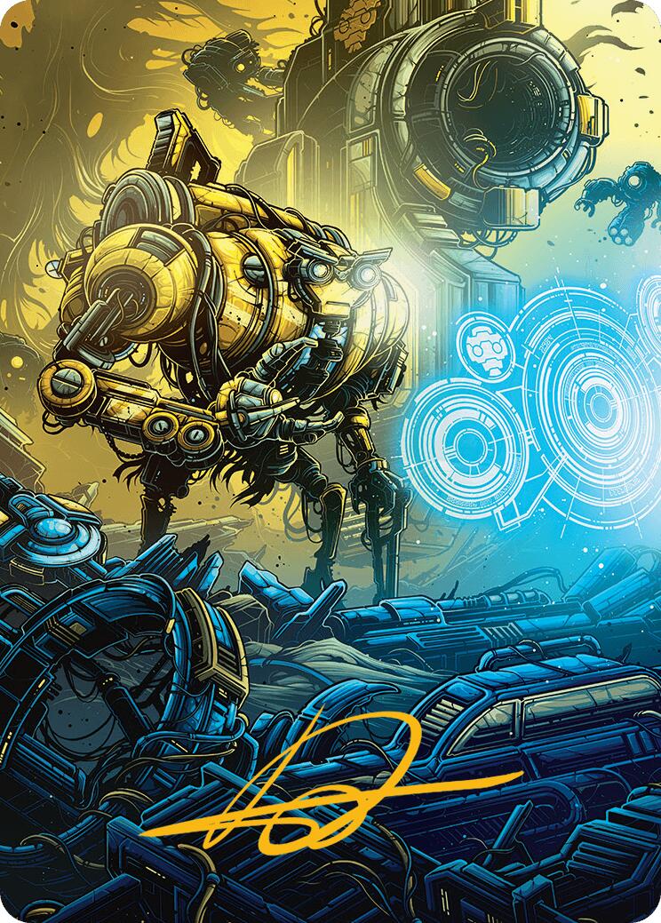 Mendicant Core, Guidelight Art Card (1/54) (Gold-Stamped Signature) [Aetherdrift Art Series] | Anubis Games and Hobby