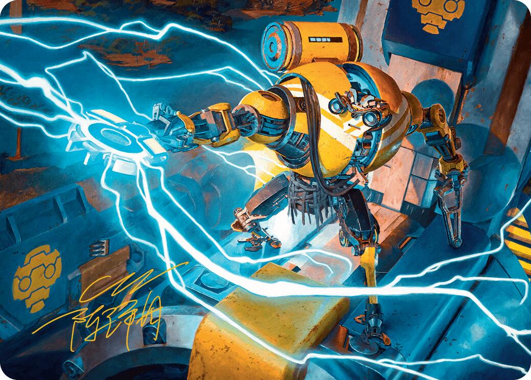 Mendicant Core, Guidelight Art Card (12/54) (Gold-Stamped Signature) [Aetherdrift Art Series] | Anubis Games and Hobby