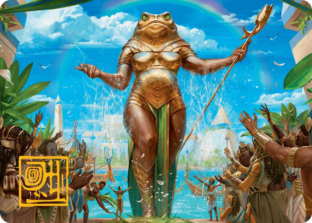 Sab-Sunen, Luxa Embodied Art Card (Gold-Stamped Signature) [Aetherdrift Art Series] | Anubis Games and Hobby