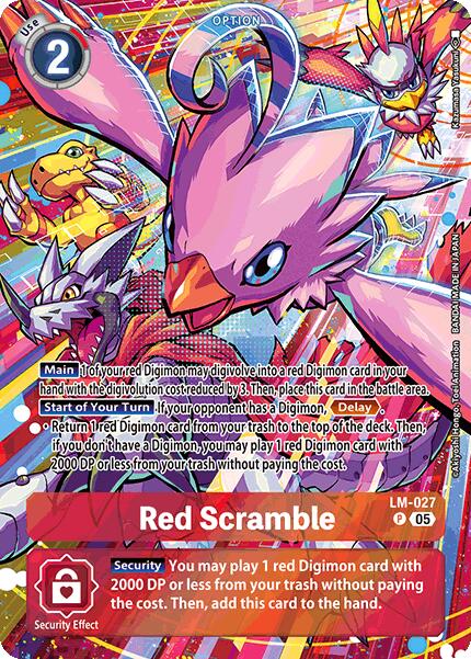 Red Scramble [LM-027] (Alternate Art) [Starter Deck: Hero of Hope] | Anubis Games and Hobby