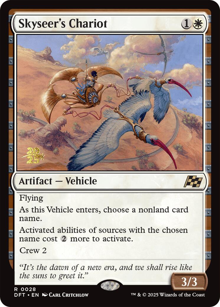 Skyseer's Chariot [Aetherdrift Prerelease Promos] | Anubis Games and Hobby