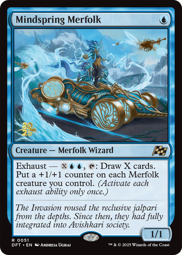 Mindspring Merfolk [Aetherdrift Prerelease Promos] | Anubis Games and Hobby