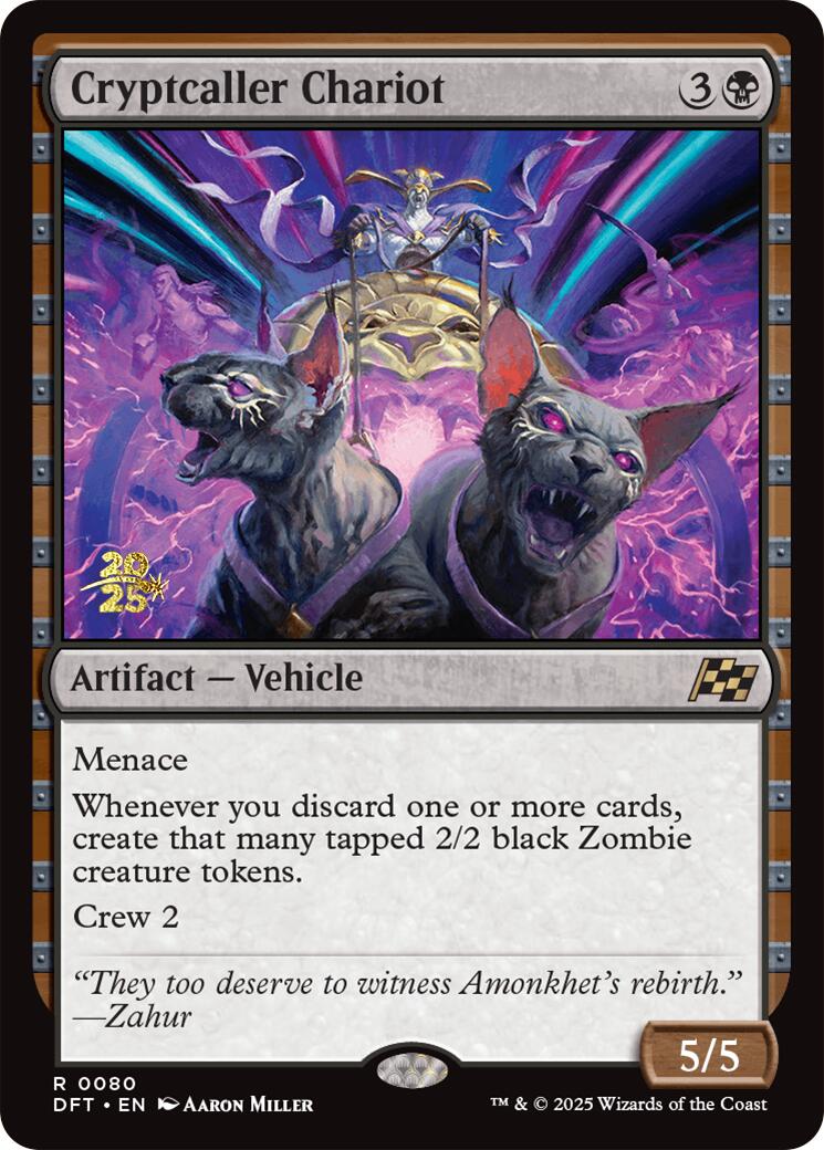 Cryptcaller Chariot [Aetherdrift Prerelease Promos] | Anubis Games and Hobby