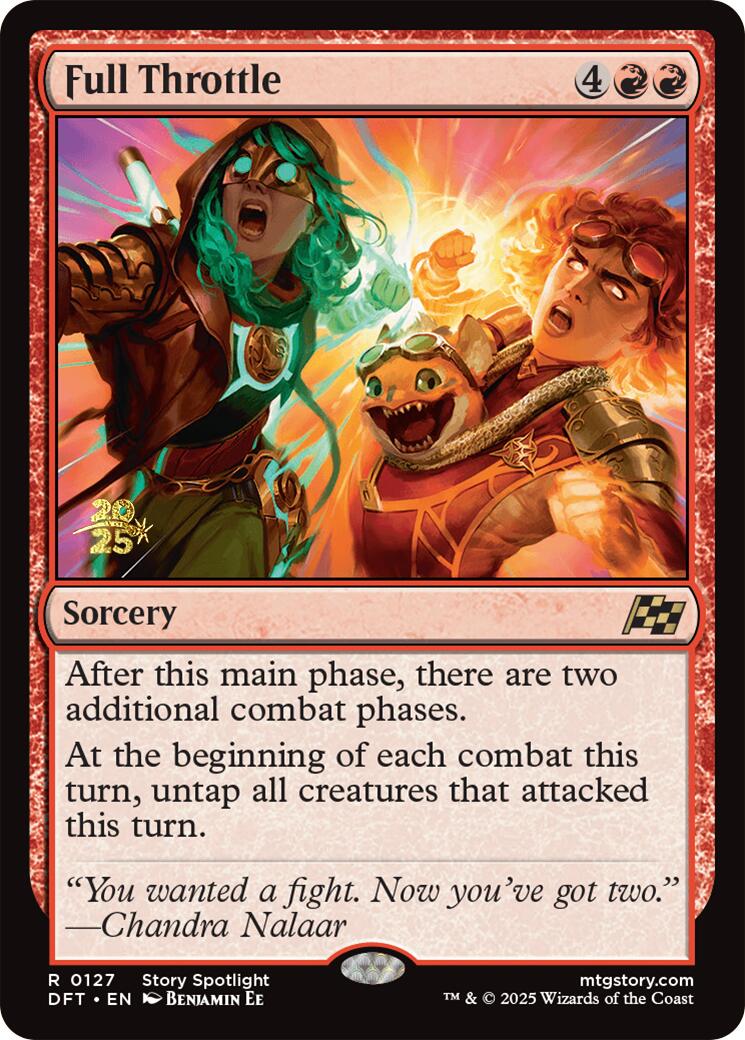 Full Throttle [Aetherdrift Prerelease Promos] | Anubis Games and Hobby