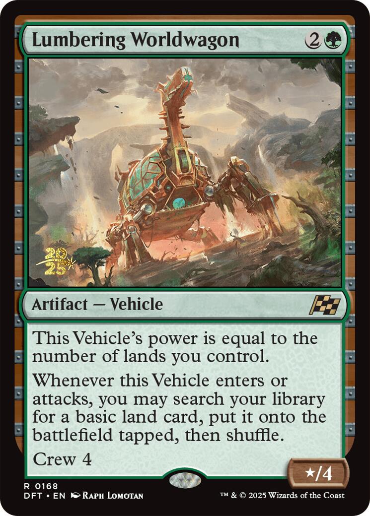 Lumbering Worldwagon [Aetherdrift Prerelease Promos] | Anubis Games and Hobby