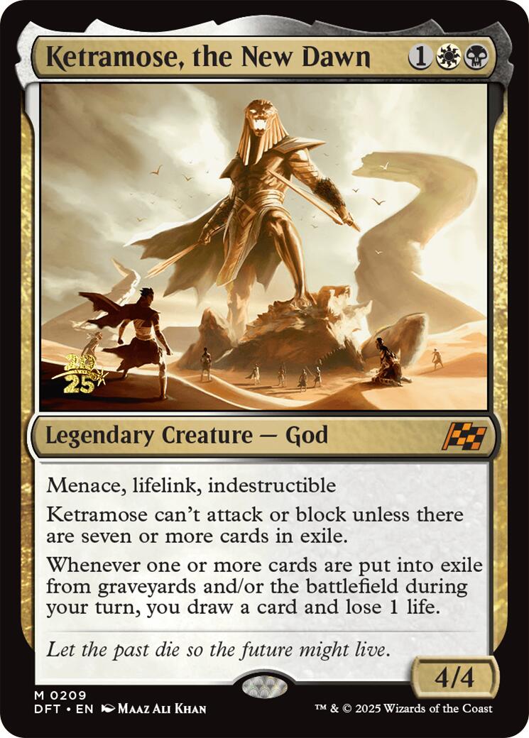 Ketramose, the New Dawn [Aetherdrift Prerelease Promos] | Anubis Games and Hobby