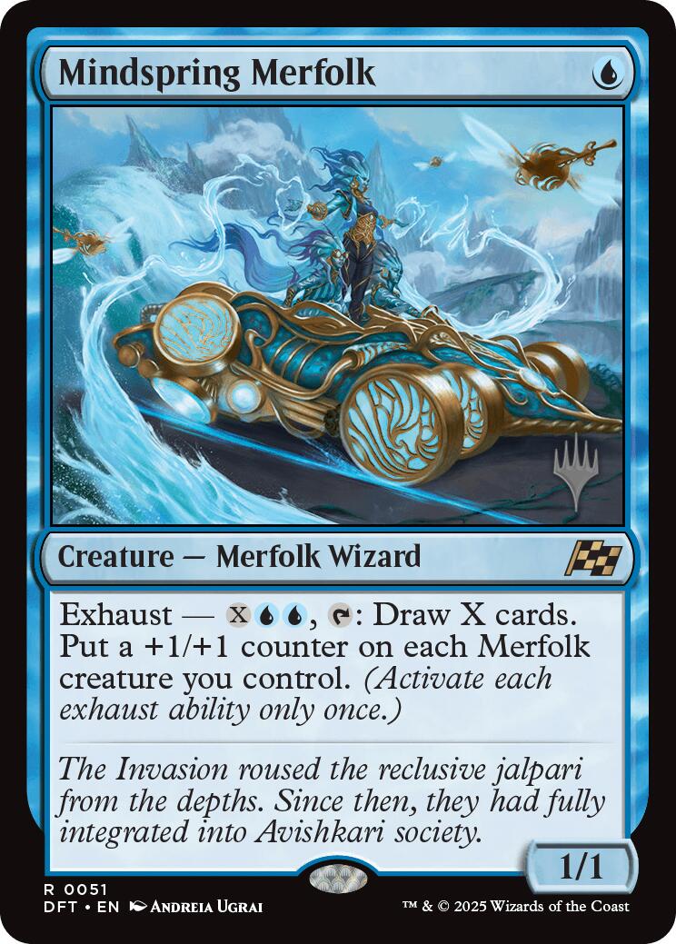 Mindspring Merfolk (Promo Pack) [Aetherdrift Promos] | Anubis Games and Hobby