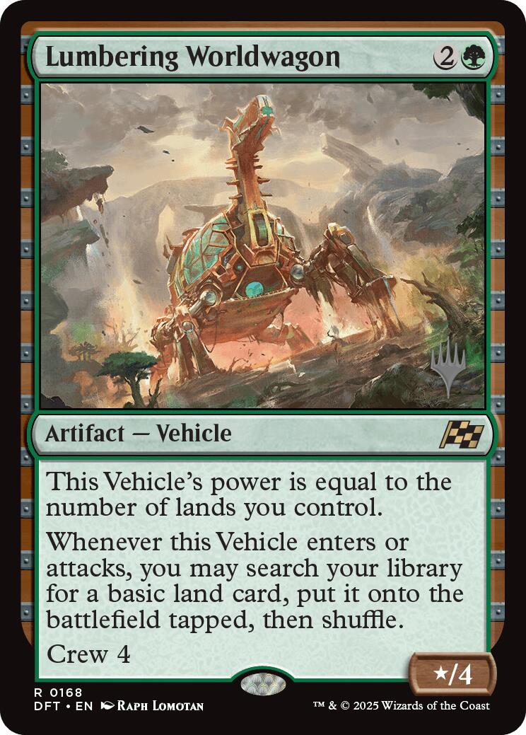 Lumbering Worldwagon (Promo Pack) [Aetherdrift Promos] | Anubis Games and Hobby