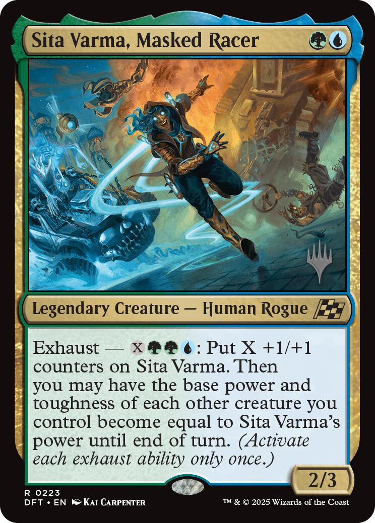 Sita Varma, Masked Racer (Promo Pack) [Aetherdrift Promos] | Anubis Games and Hobby
