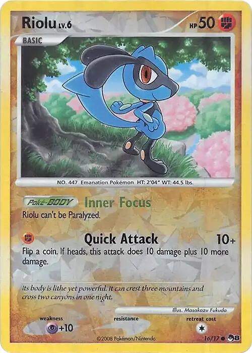 Riolu (016/017) (Cracked Ice Holo) [Miscellaneous Cards] | Anubis Games and Hobby