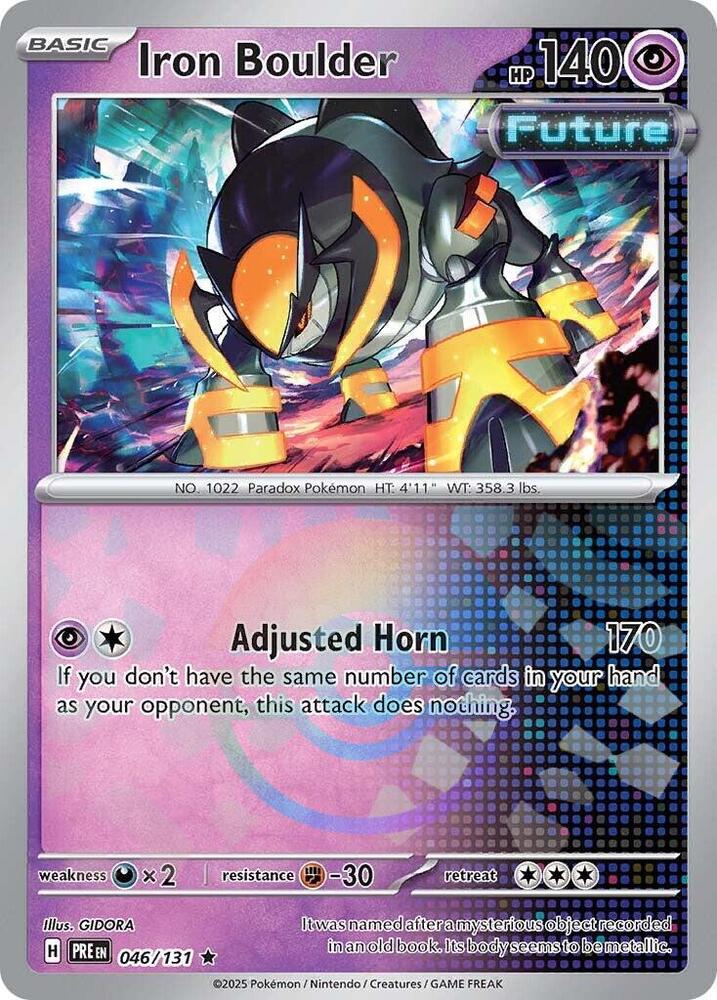 Iron Boulder (046/131) (Poke Ball Pattern) [Scarlet & Violet: Prismatic Evolutions] | Anubis Games and Hobby