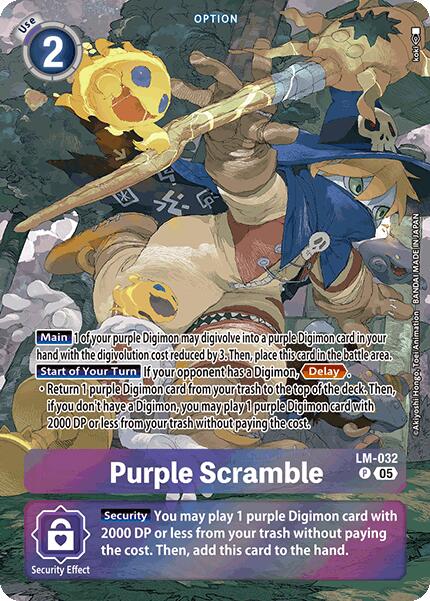 Purple Scramble [LM-032] (Alternate Art) [Starter Deck: Protector of Light] | Anubis Games and Hobby