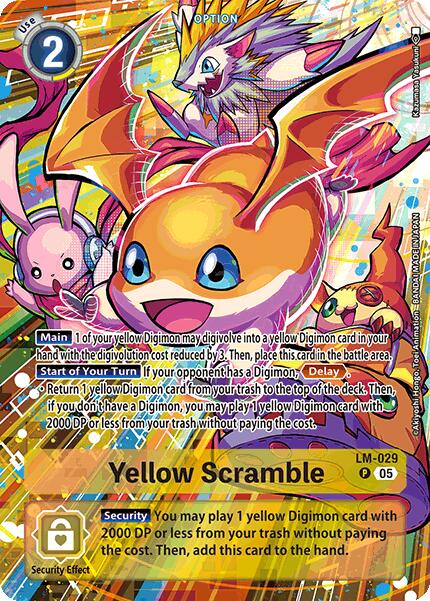 Yellow Scramble [LM-029] (Alternate Art) [Starter Deck: Hero of Hope] | Anubis Games and Hobby