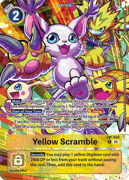 Yellow Scramble [LM-029] (Alternate Art) [Starter Deck: Protector of Light] | Anubis Games and Hobby