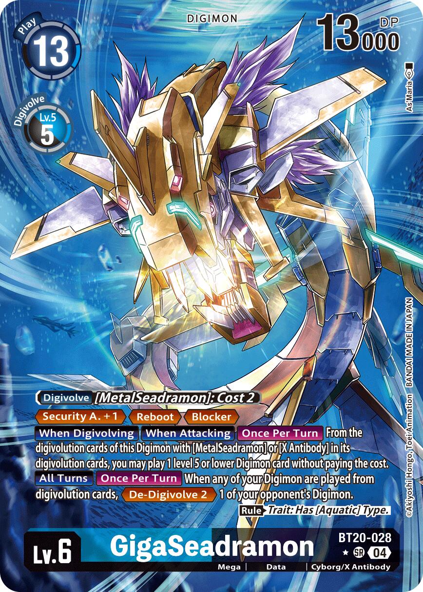 GigaSeadramon [BT20-028] (Alternate Art) [Release Special Booster Ver.2.5] | Anubis Games and Hobby