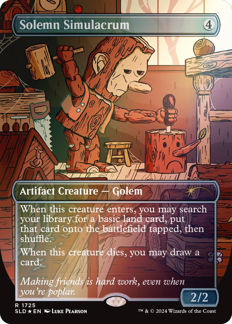 Solemn Simulacrum (1725) (Rainbow Foil) [Secret Lair Drop Series] | Anubis Games and Hobby