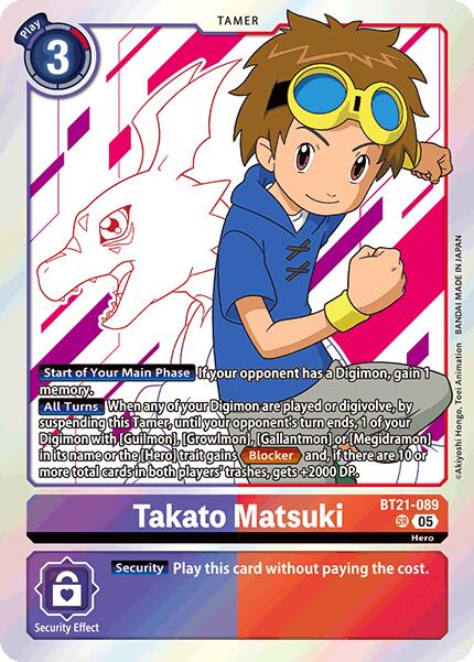 Takato Matsuki [BT21-089] [World Convergence] | Anubis Games and Hobby