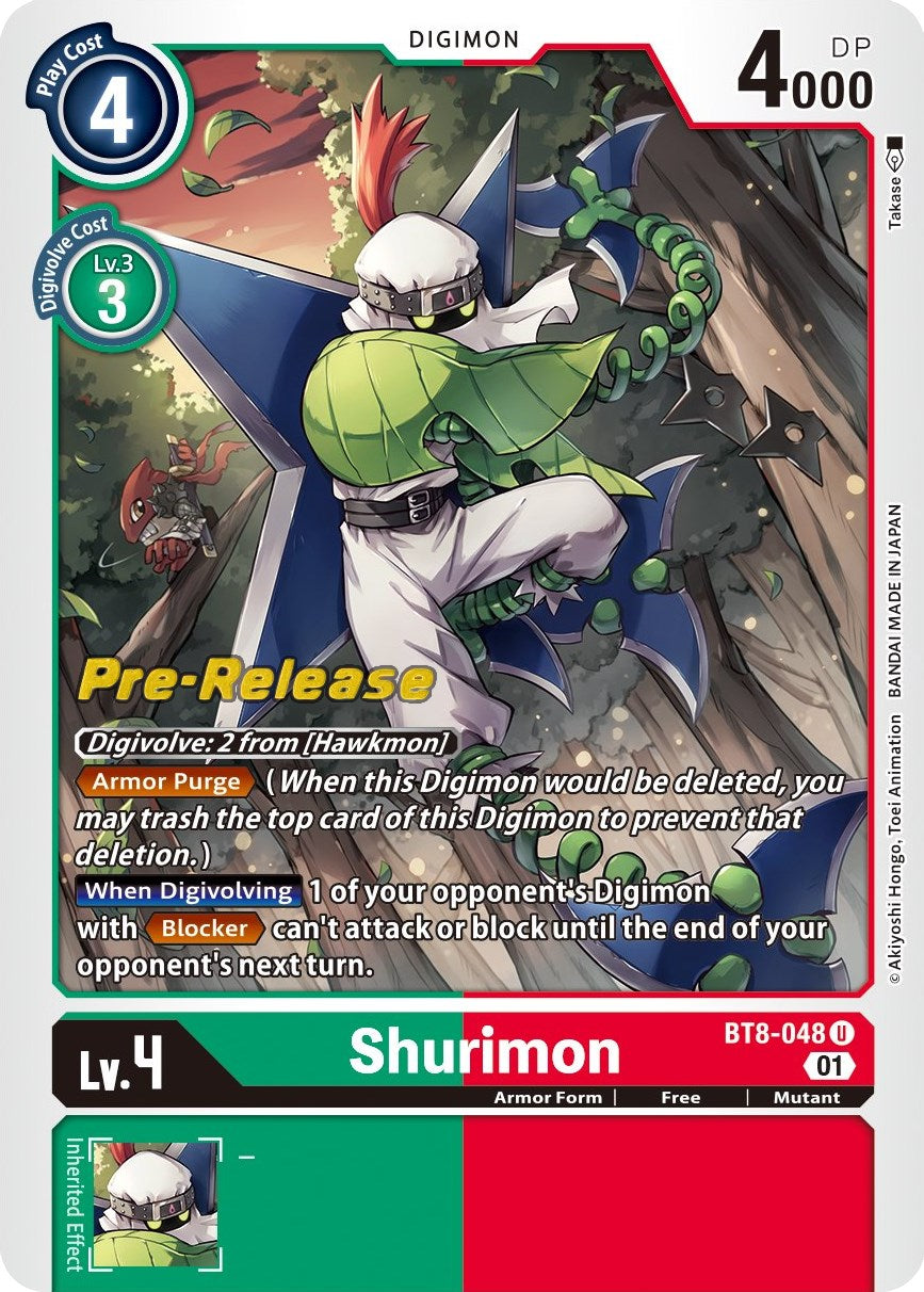 Shurimon [BT8-048] [New Awakening Pre-Release Cards] | Anubis Games and Hobby