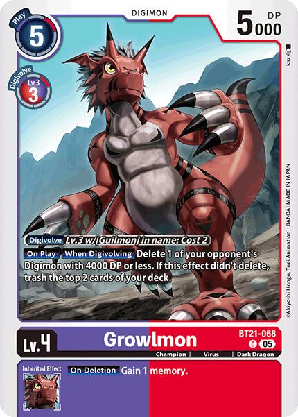 Grolwmon [BT21-068] [World Convergence] | Anubis Games and Hobby