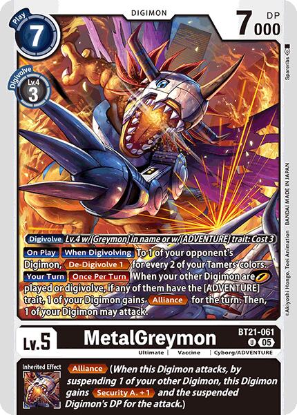 MetalGreymon [BT21-061] [World Convergence] | Anubis Games and Hobby