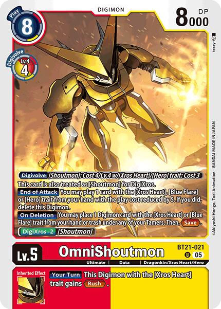 OmniShoutmon [BT21-021] [World Convergence] | Anubis Games and Hobby