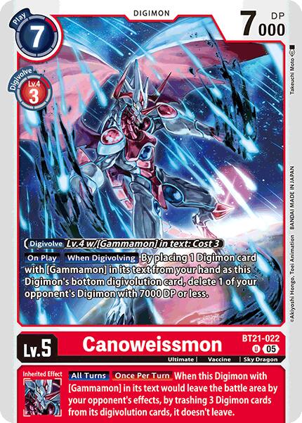 Canoweissmon [BT21-022] [World Convergence] | Anubis Games and Hobby