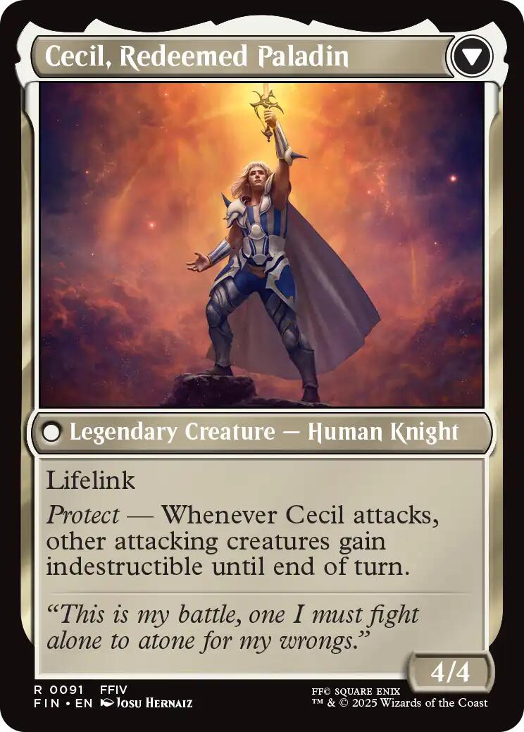 Cecil, Dark Knight // Cecil, Redeemed Paladin [FINAL FANTASY] | Anubis Games and Hobby