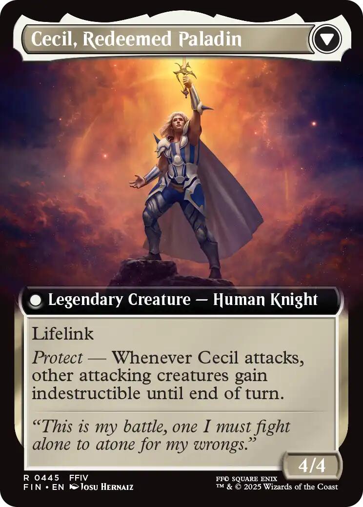 Cecil, Dark Knight // Cecil, Redeemed Paladin (Extended Art) [FINAL FANTASY] | Anubis Games and Hobby